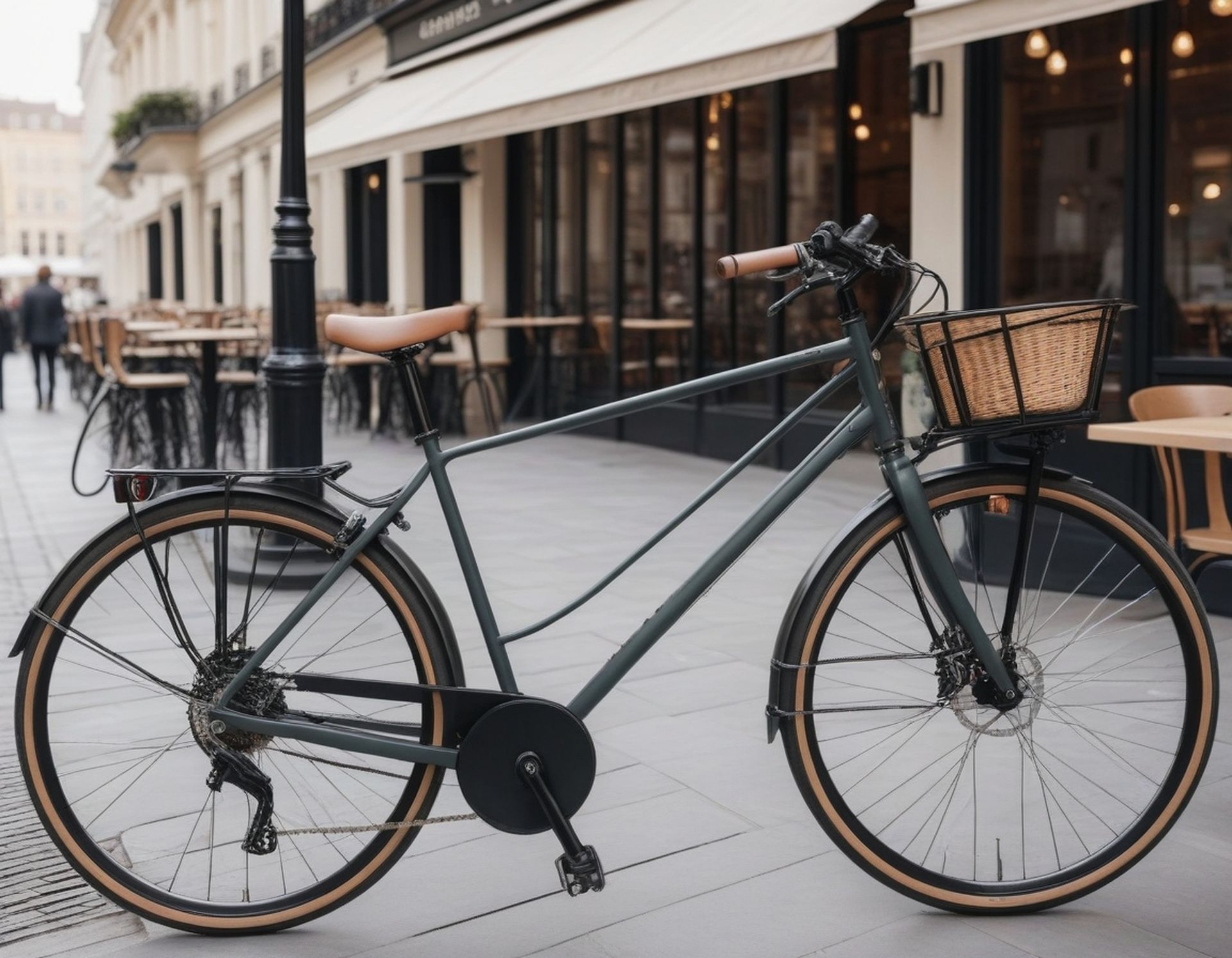 Vélo de ville vue latérale